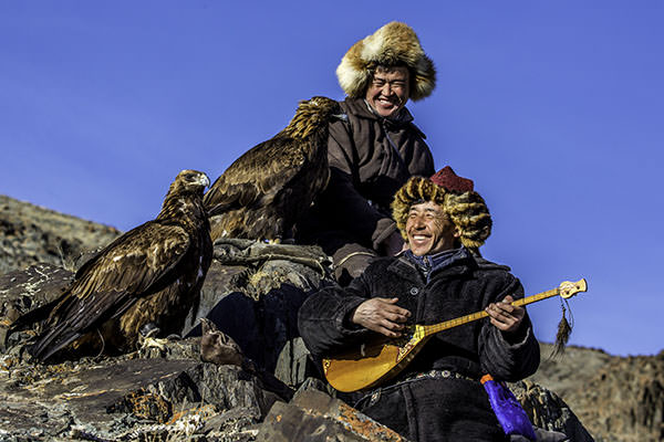 Western Mongolia, Eagle Hunting Family and Gobi Desert